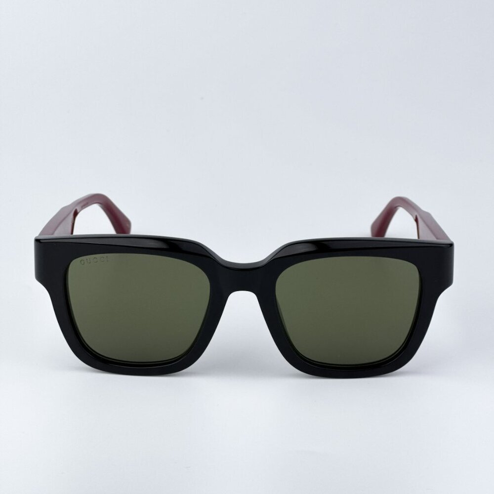 Gucci GG1670SK 005 BRAND NEW Sunglasses Black Red Green Square Unisex